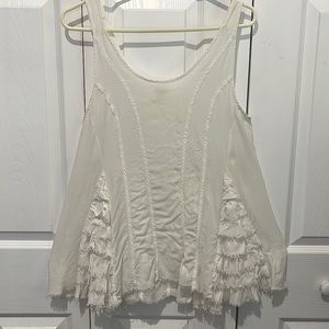 Free People Intimately White Flowy Tank Top